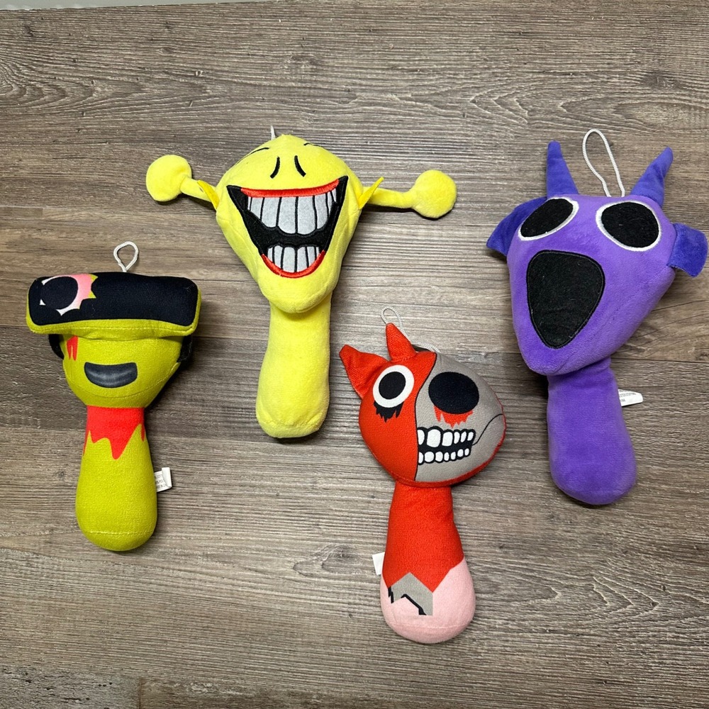 Roblox Doors Plush Set of 4 Seek Screech Figure El Goblino‎ Horror Game Toys